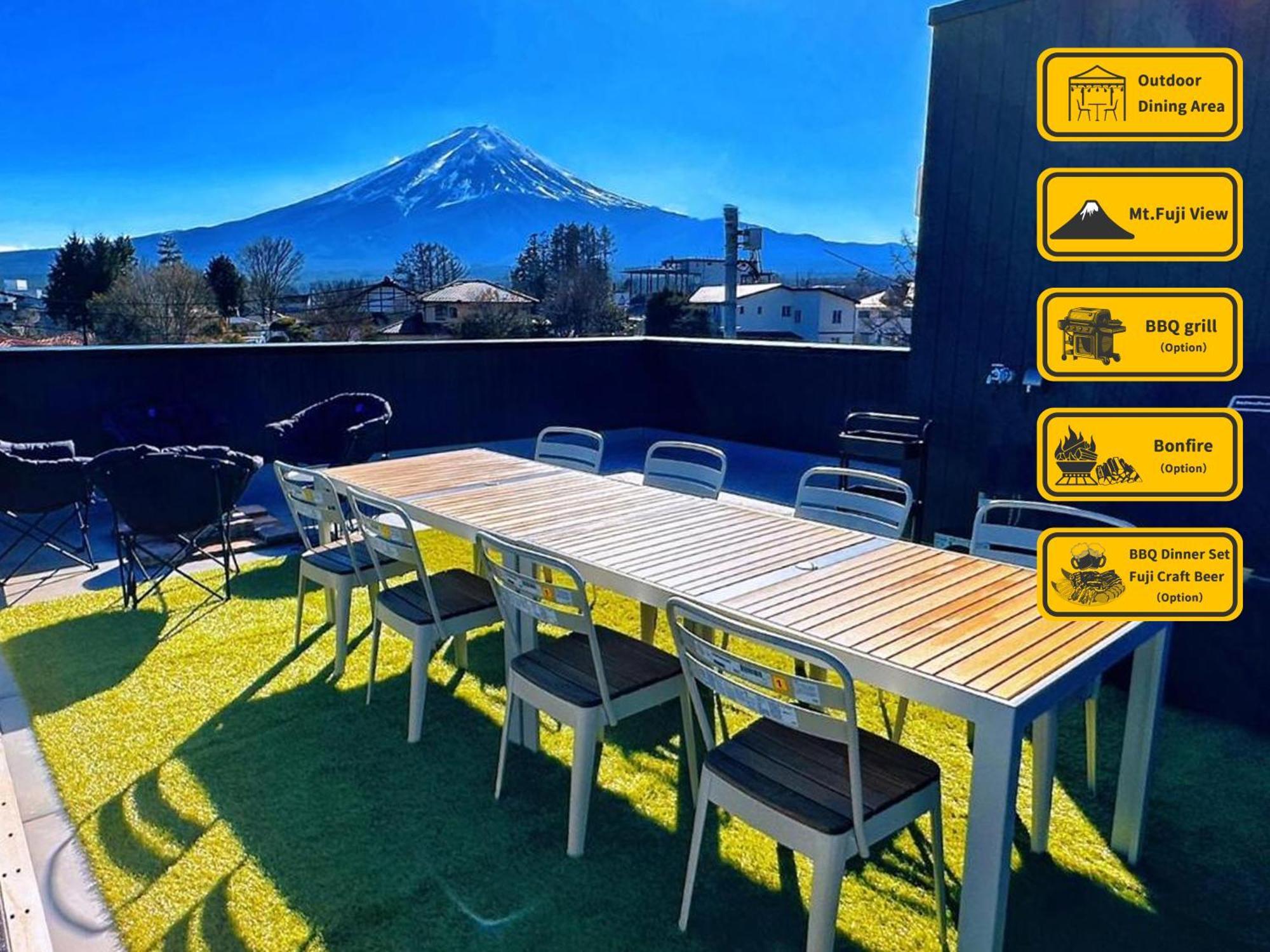 ヴィラ山間堂 Terrace Villa Bbq Bonfire Fuji View Annovillas 후지카와구치코 외부 사진